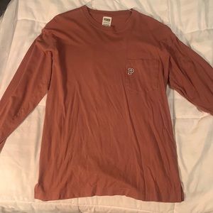 XS Victoria’s Secret PINK dusty rose lost sleeve tee